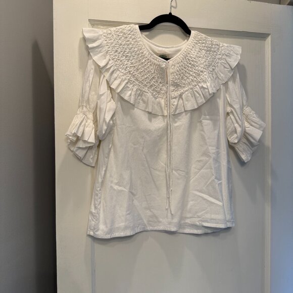 VGUC Daydress Esme Blouse White Size S - Picture 2 of 5